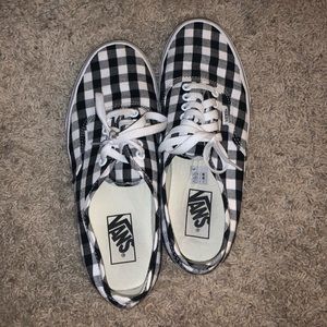 Checker Black Vans